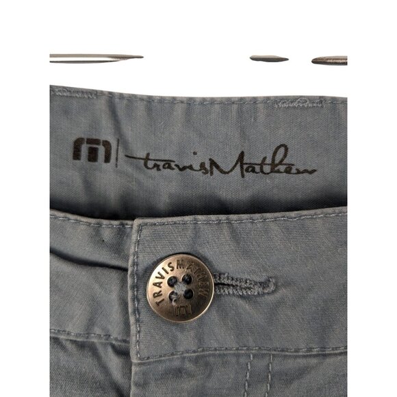Travis Mathew Blue Casual Golf Chino Pants Mens 40x32 Big & Tall 5 Pocket Slacks - Picture 7 of 10